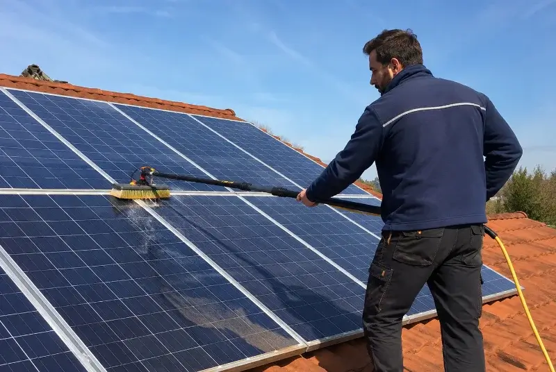 Nettoyage et entretien de panneaux solaires à Puycelsi